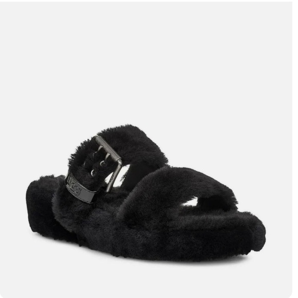 UGG Australia Fuzz Yeah Furry Slides - Picture 1 of 8
